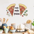 thumbnail image 2 of Adhesivos de pared, diseño de pizza, dibujos animados de comida, PVC, 30 x 40 cm, 2 of 4
