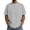 Gray, variant on Big & Tall Men's Short Sleeve Boxy T-Shirts Crew Neck Diamond Grid Seam Pattern Summer Fashion Classic Tops for Father Gift