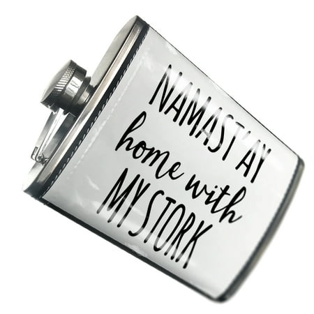 

NEONBLOND Flask Namast ay Home With My Stork Simple Sayings