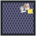 thumbnail image 2 of PinPix 16x16 Custom Cork Bulletin Board Quatrefoil Navy Poster Board Has a Fabric Style Canvas Finish, Framed in Quatrefoil Navy, by ArtToFrames (PinPix-285), 2 of 6