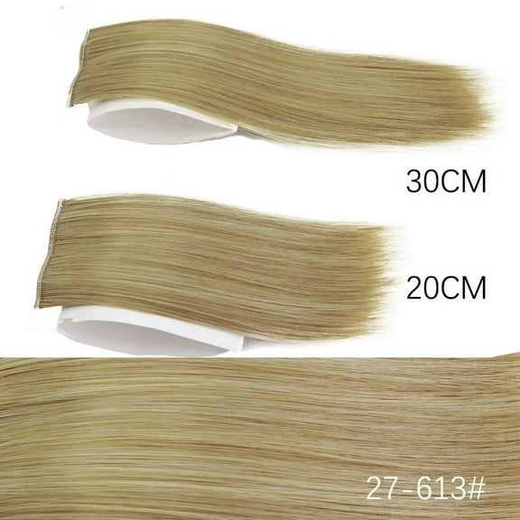 8 Inch (20 cm) Synthetic Clip-in Hair Extensions - Invisible Hair Pieces for Thinning Hair for Women & Girls