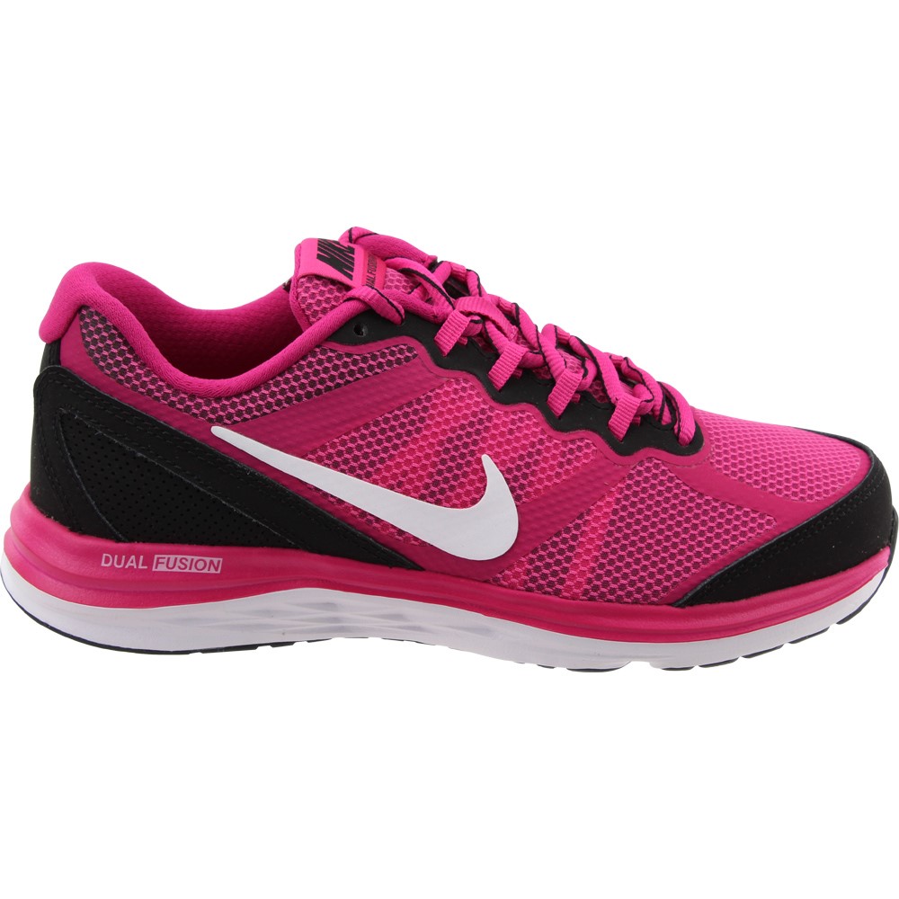 Nike Dual Fusion Run 3 (GS) 654143 600 "Fireberry" Big Kid's Running Shoes - image 2 of 7