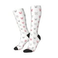 thumbnail image 2 of Vsdgher Girl Rabbit Print Thigh High Socks Extra Long Stretchy Sock Women Over Knee High Opaque Stocking Daily Wear, 2 of 5