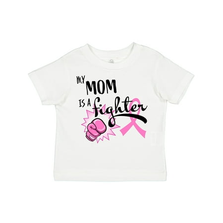 

Inktastic My Mom is a Fighter- Breast Cancer Awareness Gift Toddler Boy or Toddler Girl T-Shirt