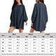 thumbnail image 2 of Vestido Mujer Casual Corto Color Sólido Cuello Redondo Traje Diario Básico Ygjytge Azul marino T XL para Mujer, 2 of 7
