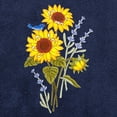 thumbnail image 2 of Linum Home Textiles 100% Turkish Cotton Girasol 4PC Embellished Towel Set, Blue, 2 of 5