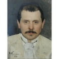 thumbnail image 3 of Émile Friant 19x24 Black Modern Framed Museum Art Print Titled - Portrait of Georges Jeanniot, 3 of 5