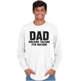 thumbnail image 3 of Dad Walking Talking ATM Machine Funny Men's Long Sleeve Tee T Shirt Brisco Brands S, 3 of 6