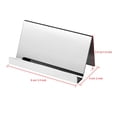 thumbnail image 4 of 4 Pack Stainless Steel Business Cards Holders Desktop Credit Name Card Display Organizer for Business Mental Name Case Rack for Office Home Daily Use(Silver), 4 of 5