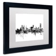 thumbnail image 3 of Trademark Fine Art "Buffalo New York Skyline B&W" Canvas Art by Michael Tompsett, White Matte, Black Frame, 3 of 4
