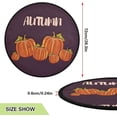 thumbnail image 3 of GZHJMY Autumn Thanksgiving Christmas Tree Mat, Round Christmas Tree Stand Mat Decoration for Holiday Party Home Christmas Day Ornaments Floor Door, 28.3", 3 of 6