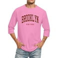 thumbnail image 1 of T-Shirts pour Hommes Manches 3/4 Col Rond Confortable Couleur Graduée Ajusté Rose Chemises & T-Shirts d'Automne pour Hommes Taille TTTTG, 1 of 4