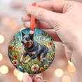 thumbnail image 4 of Australian Cattle Dog Glass Suncatcher  Heeler Floral Window Decor Gift for Dog Mom, Herding Dog Lovers, Farmhouse Pet Memorial, Ornament 2025, Holiday Decoration, 2025, Holiday, 4 of 5