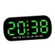 thumbnail image 2 of Reloj despertador digital LED con pantalla de fecha y semana, práctico y ajustable en 5 niveles de luz. Verde, 2 of 9