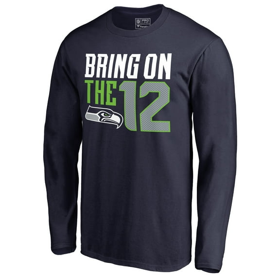 Men's College Navy Seattle Seahawks Hometown Collection Long Sleeve T-Shirt