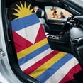 thumbnail image 2 of Garronmavis Antigua and Barbuda Flag Sun Moon Car Seat Cover Towel 1 PC Easy Installation Includes Storage Bag for Cars SUV Trucks Sedan Van Auto Interior Decor, 2 of 9