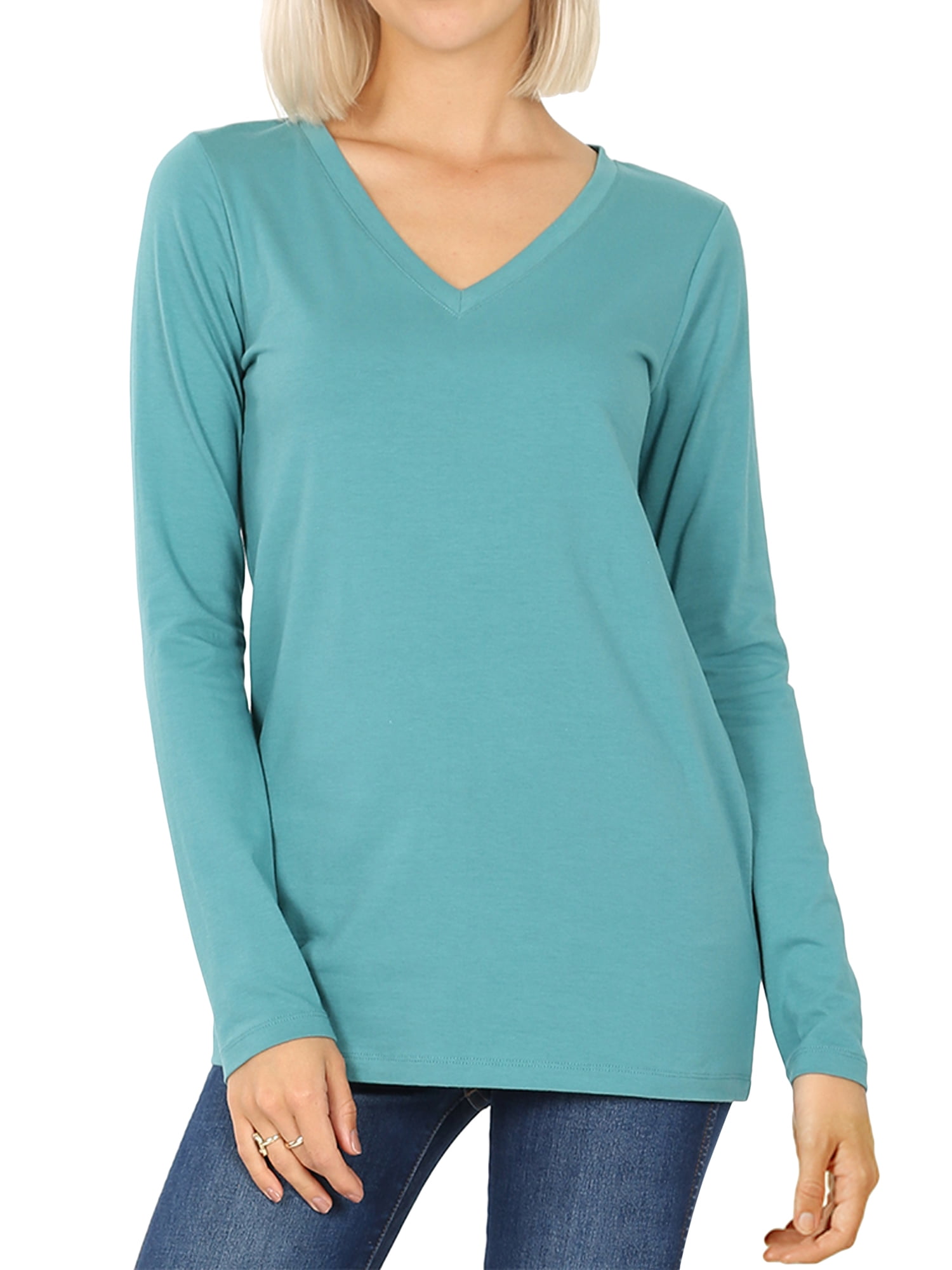 Relaxed Fit V Neck Top main image 1