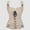 Beige, variant on Daolelai Women's Renaissance Punk Court Lace-Up Vest