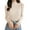 D8/Beige, variant on Afdoent Womens Tops Women Casual Solid Color Bottoming Shirt Slim Neck Knitted Long Sleeve Top Womens Fall Tops