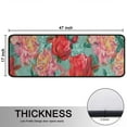thumbnail image 5 of Kitchen Rugs Sets Of 2,Pioneer Flower Floral Print Pattern Anti Fatigue Kitchen Mat Rugs Non Slip Washable,Decorative Kitchen Floor Mats for Kitchen,Sink,Laundry,17"x47"+17"x47", 5 of 5