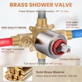 thumbnail image 3 of Wowow Single-Handle 5-Spray Shower Faucet 1.8 GPM with Low Lead in Brushed Nickel, 3 of 8