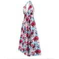 thumbnail image 7 of Itsame Womens Casual Dresses Printed V-neck Thin Dress Hot Pink Size S, 7 of 7