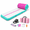 MGreen+Pink Gymnastic Set-Roller 3.3'Lx2.0'D Mat 10'Lx3.3'W, variant on MGreen+Pink Roller 39.4" × 23.6" Inflatable Gymnastics Mat for Tumbling and Fitness