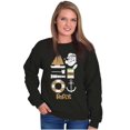 thumbnail image 4 of Popeye The Sailor Man Sea Captain Graphic Pullover Crewneck Sweatshirt Brisco Brands S, 4 of 6