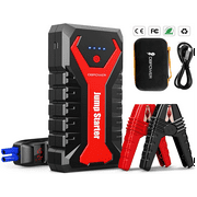 DBPOWER 2000A/20800mAh Portable Car Jump Starter Pack (up to 8.0L Gas/6.5L Diesel Engines) 12V Lithium-Ion Battery Booster(Black/Red)⭐⭐⭐⭐⭐Ratings ✔️ Best Deal