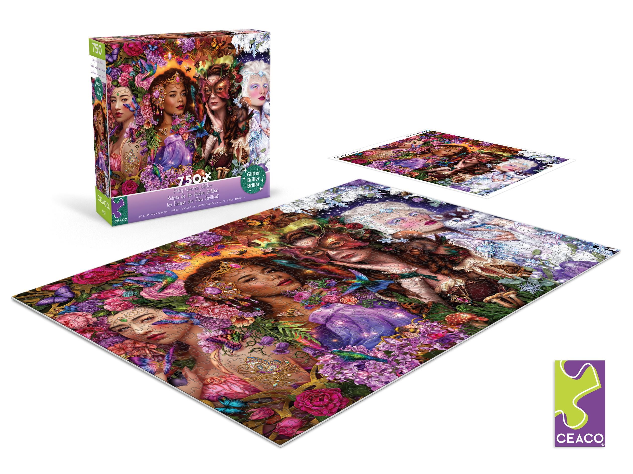 Ceaco Fairy Queens Glitter (Brigid Ashwood) 750 Piece Interlocking Jigsaw Puzzle