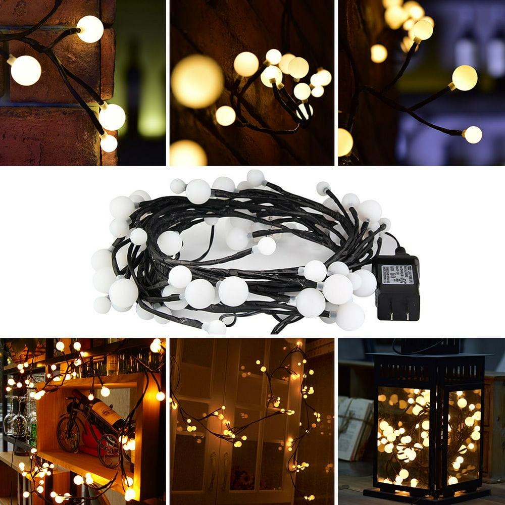 String Lights Plug In Decorative LED Ball Starry LED Light with 8 ft 72
