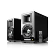 AirPulse A100 Hi-Res Audio Certified Active Speaker System Built-in Amplifier Optical, Coaxial, Bluetooth 4.1 aptX, RCA, AUX, and USB Inputs - Pair Black