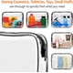 thumbnail image 5 of Bolsa de aseo transparente, bolsa de aseo de 3 paquetes, bolsa de tamaño de cuarto de galón, bolsa de cosméticos de maquillaje de viaje para mujeres y hombres, bolsa compatible con la línea aérea del Namotu CRMR-ST8-3, 5 of 6