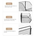 thumbnail image 3 of 1 Set Wall Mounted Kitchen Fruit Onion Storage Wire Basket Multifunctional Vegetable Organizer, 3 of 6