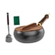 thumbnail image 3 of Sartén Wok Wok chino Fondo plano Fácil de limpiar Resistente Wok de 9,45 "Utensilios de cocina antiadherentes multiusos Sartén para gas de inducción, 3 of 9