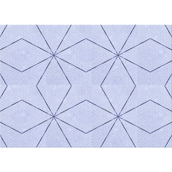 Ahgly Company Machine Washable Indoor Rectangle Transitional Lavender Blue Area Rugs, 7' x 9'