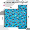 thumbnail image 5 of Monster Cartoon Truck Blue Pattern Teens Toddler Nap Mat with Pillow, Sleeping Mat Bag for Preschool Daycare 50"x20", 5 of 6