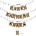 thumbnail image 4 of Burlap Father's Day Banner Rustic Garland Party Decoration Sign, 4 of 5