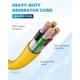 thumbnail image 2 of Kohree 30 Amp Generator Extension Cord,Heavy Duty 4 Prong RV Power Locking Cord with Cord Organizer (50 Feet), 2 of 7