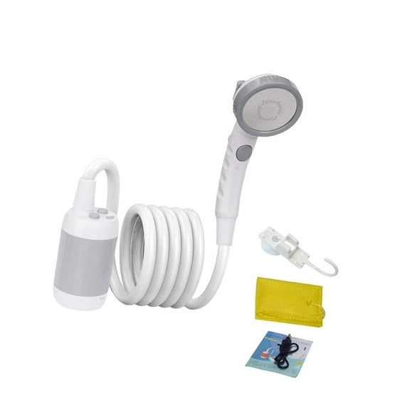 Portable Shower Electric Shower with 1.8M Hose Camping Shower Pump Outdoor Shower Set for Hiking Beach Bathing Gardening Plants Watering
