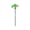 B- Green, variant on Screw Tent Stake, Portable Swivel Head, 1 Pack 7.9 Inch Length Silver, Heavy Duty Metal Ground Anchor for Outdoor Camping Canopy Tent Trampoline Awning Garden Securing