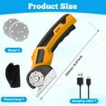 thumbnail image 2 of Cordless Electric Scissors with 3 Spare Blades Rechargeable Cardboard Cutter 1500mAh Battery Fabric Scissors for Box Carpet Plastic Fabric, 2 of 11