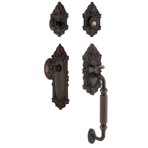 Grandeur Grande Victorian F Grip Handleset with Door Knob