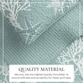 thumbnail image 2 of Great Bay Home Coastal Beach Reversible Reversible Quilt Set With Shams (King, Ether Blue), 2 of 6