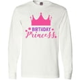 thumbnail image 3 of Inktastic Birthday Princess, Crown, Stars - Pink Purple Long Sleeve T-Shirt, 3 of 5
