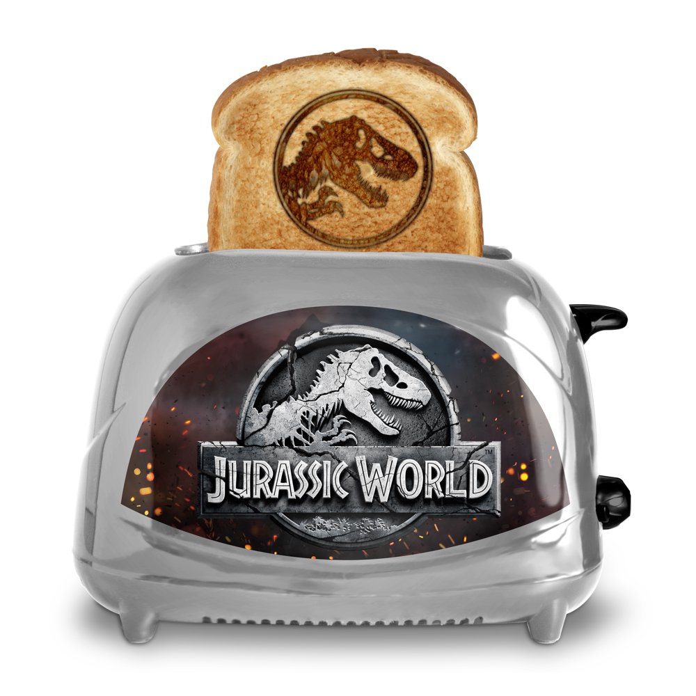 Uncanny Brands Jurassic World 2Slice Toaster Toasts Jurassic Dinosaur