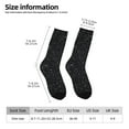 thumbnail image 2 of Rateoe Black Glitter for Women Casual Calf Socks - Cute Crew Socks - Thin Soft Above Ankle Socks Size 5-11, 2 of 6