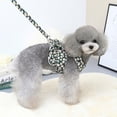 thumbnail image 4 of Summer Small Dog Dress Pet Harness with Breast Strap Traction Rope Cat Dogs Clothes Harness Vest Princess Tutu Dress Skirt, 4 of 6