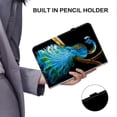 thumbnail image 5 of For Lenovo Legion Y700 (2025) Leather Case Pattern Printed Stand Tablet Cover with Card Slots - Blac, 5 of 5