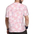 thumbnail image 2 of Wukai Easter Cute Rabbit Print Men's Short-Sleeved Mesh T-Shirt,Quick-Dry Short Sleeve Workout T-Shirt-6X-Large, 2 of 8
